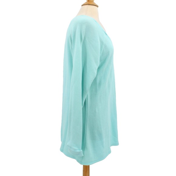 NWT J‎ Jill French Terry Sweatshirt womens XL Poet Blue Scoopneck Tunic - Picture 5 of 11